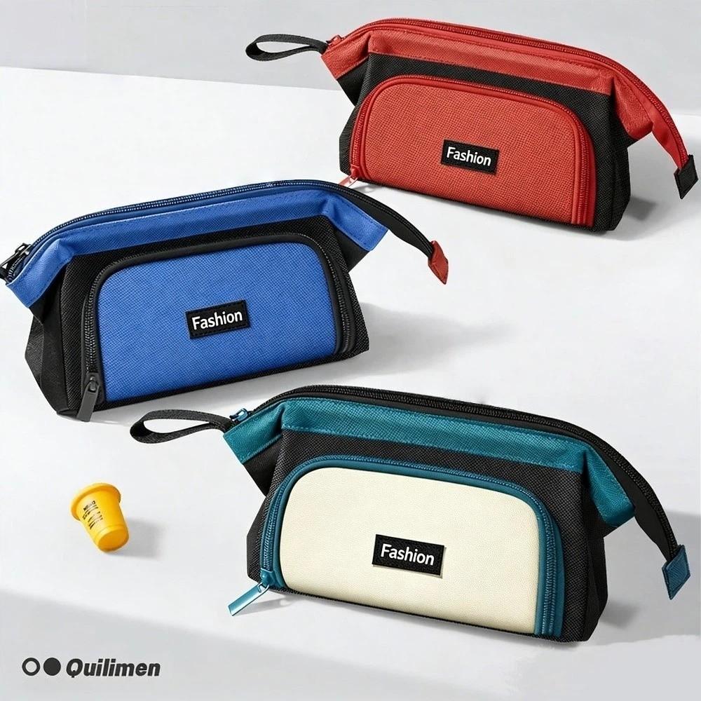 Oxford Cloth Pencil Case Waterproof Stationery Pouch New Pencil Bag Student Use