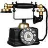Large Creative Retro Decorative Phone Model  Vintage Rotary Telephone Wall Decor Statue  Artist Figurine for Cafe Bar Window Desk  7.48x6.3x3.94