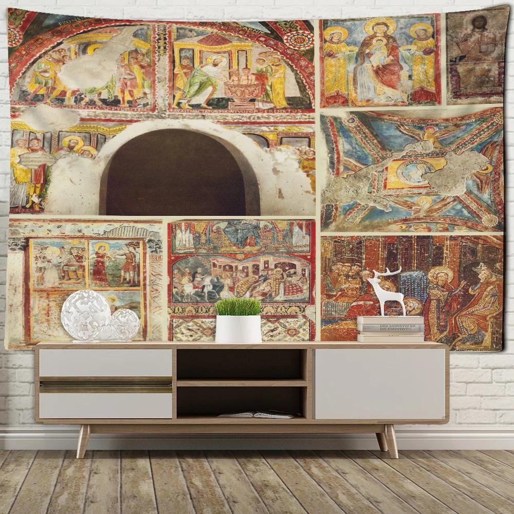 Imperium Romanum картина гобелен короля Юстиниана династии ретро настенная ткань настенные гобелены в стиле бохо домашний декор настенная художественная роспись макраме