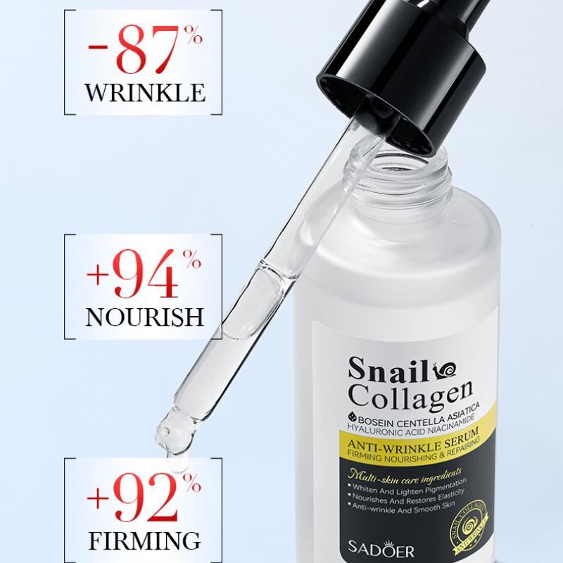 Сыворотка с коллагеном улитки 50 мл SADOER Увлажняющее смягчающее средство против морщин