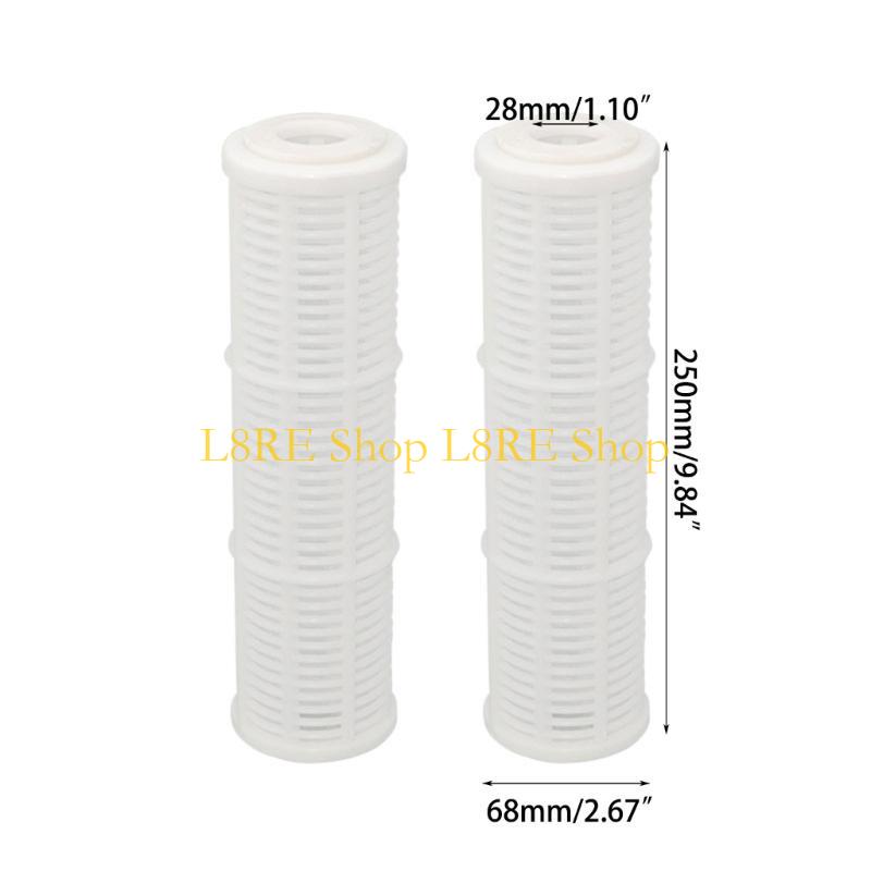 L8RE 2 Pack Household Filter 10" Water Filter Pre Filter Filter House Water Pipe Filter Nylon Plastic Material