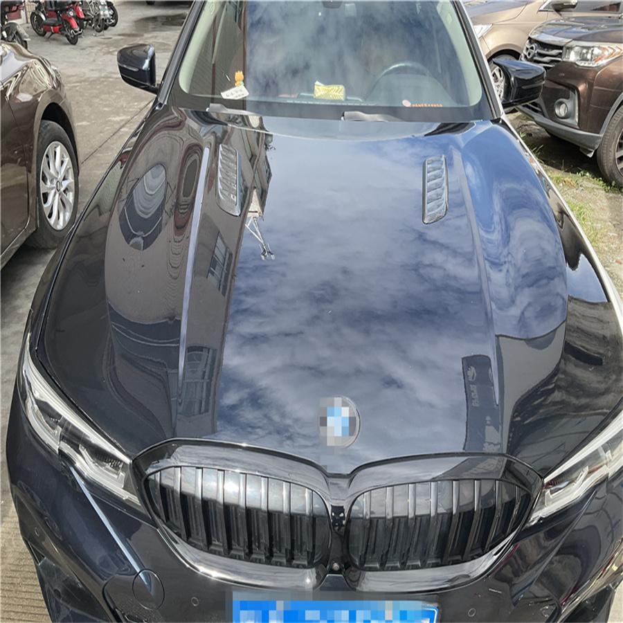 Universal Car Hood Vent Louver Scoop Cover Air Flow Intake Carbon Fiber Look Kit