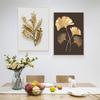 Плакат с золотым листом в скандинавском стиле, абстрактная картина на холсте, современная настенная художественная печать, декоративная картина для гостиной, украшение для дома