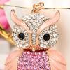 Милый Брелок-брелок со Стразами в виде Совы для Женщин Девочек Искусственный Хрусталь Животное Брелок-брелок для Сумок Сумки Рюкзака