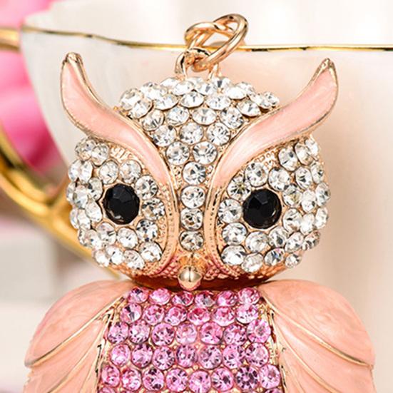 Милый Брелок-брелок со Стразами в виде Совы для Женщин Девочек Искусственный Хрусталь Животное Брелок-брелок для Сумок Сумки Рюкзака