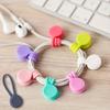 Colorful Magnetic Silicone Cable Ties - Reusable Cord Organizer for USB, Headphones & Keychains
