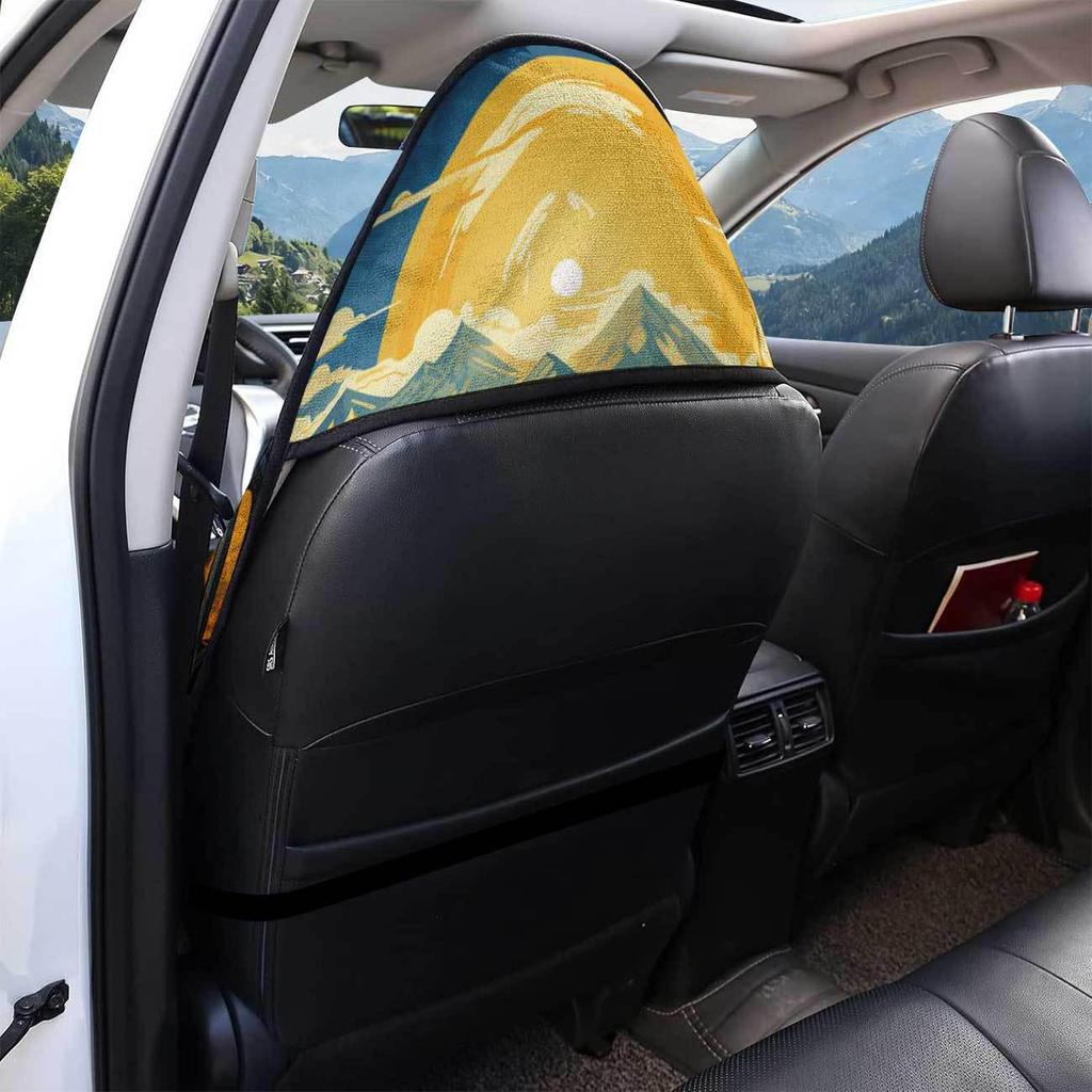 Sunflower Front Seat Towel Protector - Universal, All-Season, Gym & Workout Friendly.