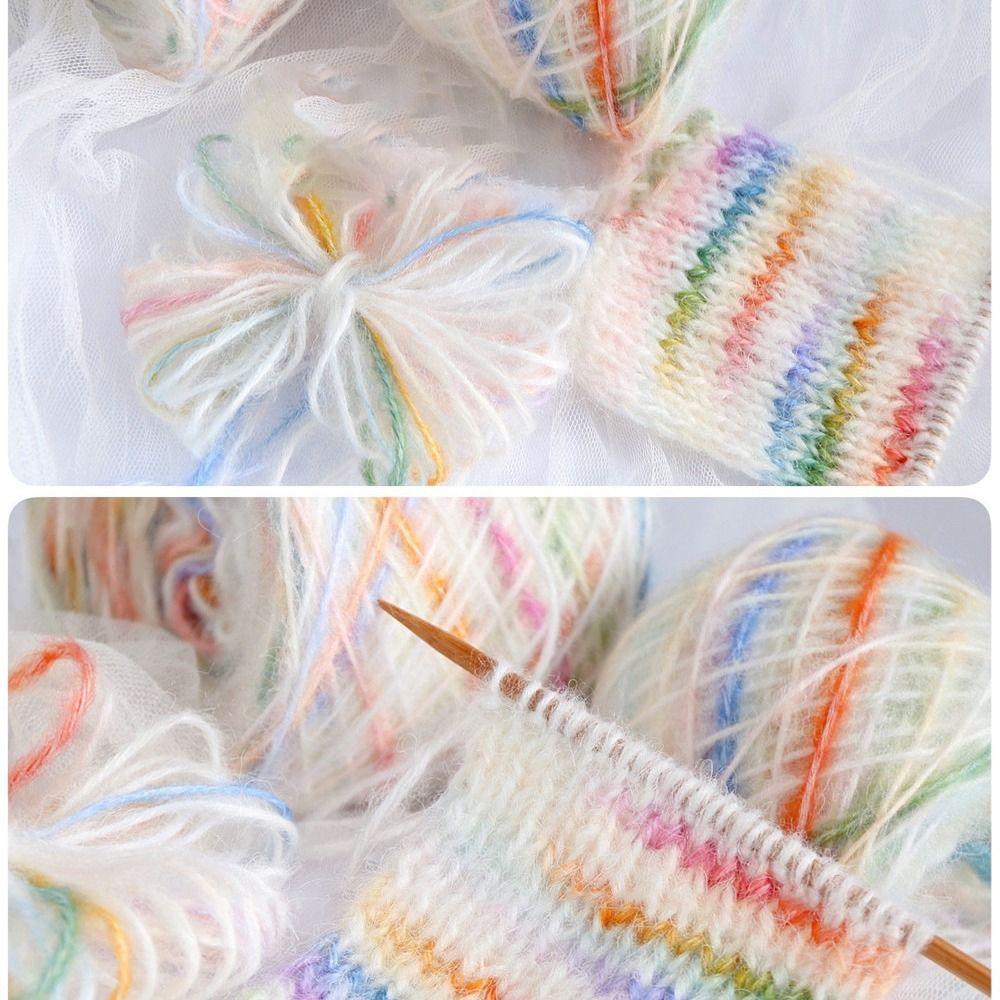 50g/roll Space Dyed Wool Yarn 150M Hand Knitted Yarn Colored Wool Yarn  For Sweaters and Scarves