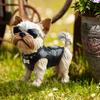 Собака Садовая Колышка Щенок в жилете Солнцезащитные очки Уличный Декор Колышка Двор Искусство Собака Знак Украшение для Патио Газон Цветочная Клумба