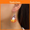 Halloween Themed Ghost Pumpkin Pot Pattern Women Acrylic Earrings For Men And Women Summer