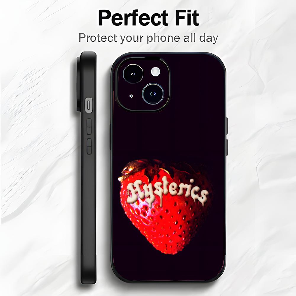 Стильный японский бренд H-Hysteric Glamour Чехол для телефона Чехол для телефона Мягкая упаковка Легкий Для iPhone17 16 15 14 13ProMax