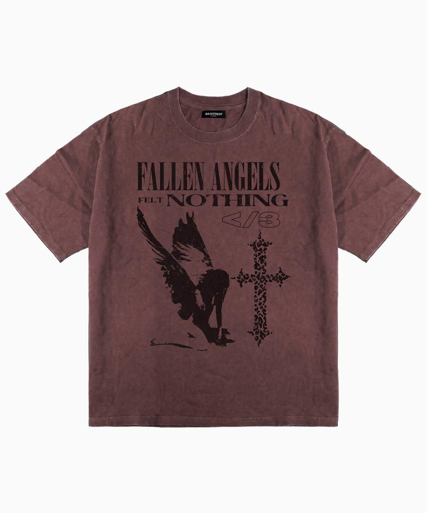 SAINTPAIN Sp Fallen Angels Pigment Short Sleeve T-Shirt Pink