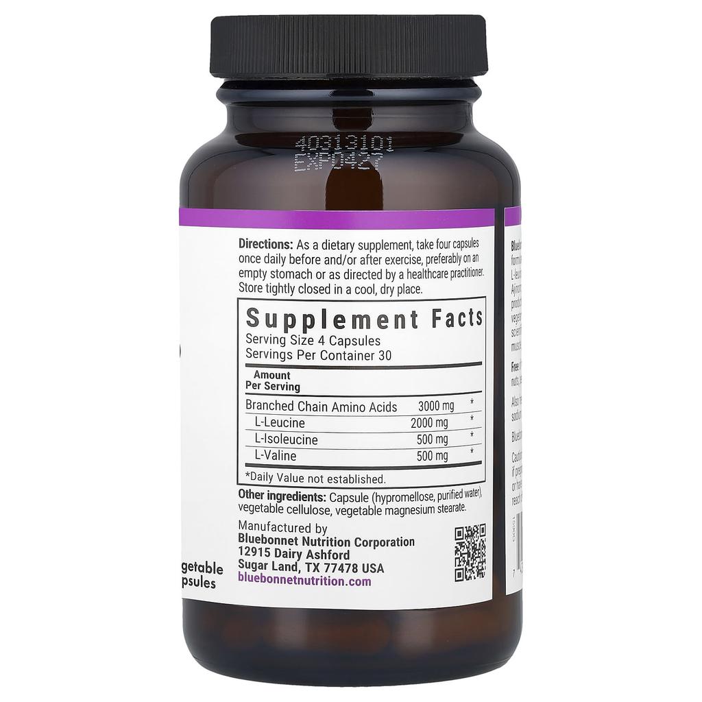 Bcaa 4:1:1 Ratio, 120 Veggie Capsules