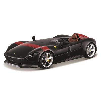 Bburago Масштаб 1/24 Ferrari Monza SP1 Черный / Металлическая модель автомобиля, Готовая модель, 18-26027 BK