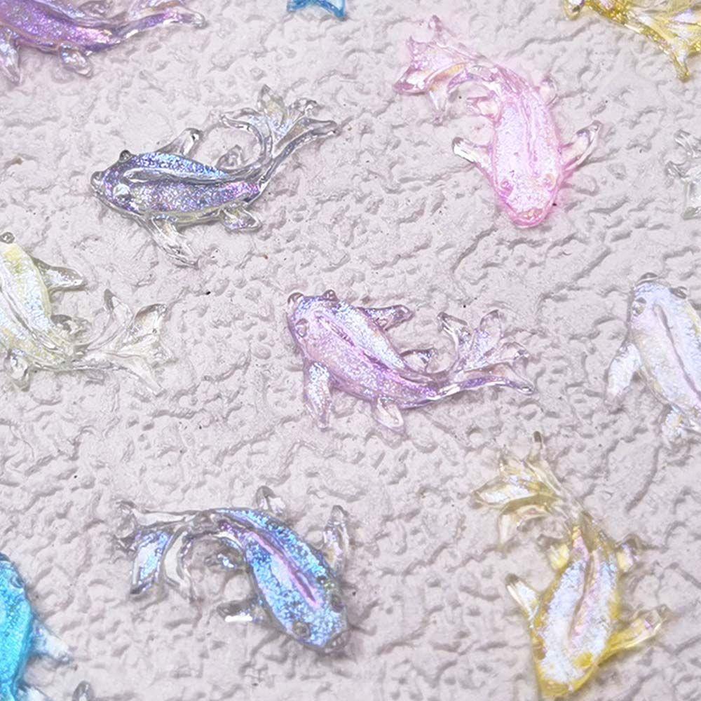 Manicure Fish Nail Rhinestones Goldfish Nail Charms Nail Art Decoration Crystal Nail Jewelry