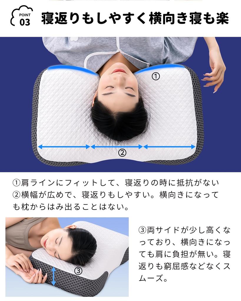 Подушка из пены с эффектом памяти для боли в шее, подходит для спящих на боку и на спине, регулируемая, 59 см в ширину х 35 см в глубину, облегчение, спящие, отверстие, высота, мягкая,