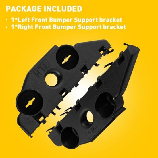For 2016-18 Nissan Altima Front Sedan Bumper Cover Kit Mounting Bracket Support