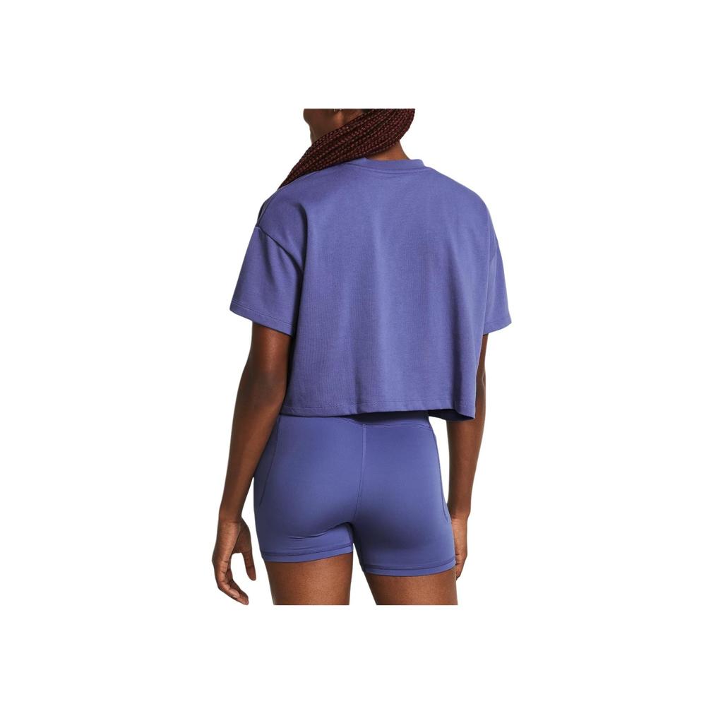 Under Armour Футболка с круглым вырезом и буквенным принтом, с заниженной линией плеч, коротким рукавом, женская футболка, звездно-фиолетовая 1383050-561