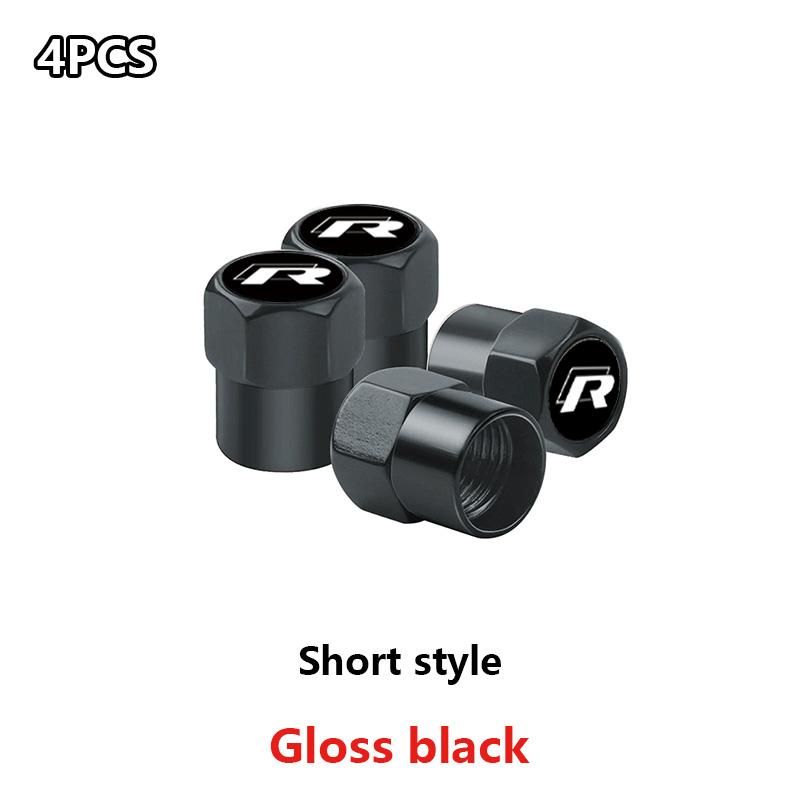 Car Wheel Tire Valve Caps Tyre Rim Stem Covers Auto Accessories For Volkswagen Bora Polo Golf Passat Touareg Tiguan Vento Sharan