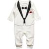 Baby Boy Suit Infant Gentleman Ha Garments Black Bow Tie Jumpsuit Kid Autumn Climb Romper Clothes