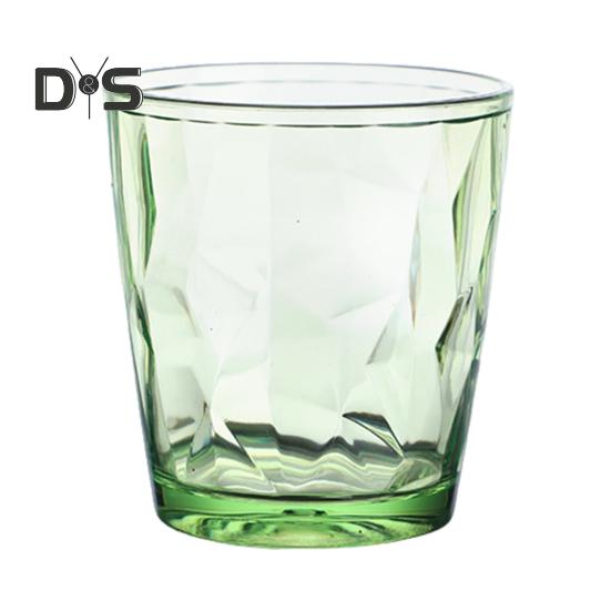 Красочные полупрозрачные стаканы для воды 310 мл, стаканы с ромбовидным узором, небьющиеся, термостойкие, без бисфенола А, штабелируемые стаканы для домашних вечеринок, ресторанов