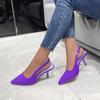 Ladies High Heels Summer New Pointed Toe Sexy Stiletto Women's Shoes Outdoor Fashion Pumps Party Dress Green Sandals 42 43