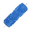 Pattern Paint Roller 5 Inch Flower Design Rubber Decorative Texture Roller for Wall Ceiling Door