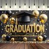 Graduation Backdrop Banner,Congratulations Theme,Indoor/Outdoor for School Celebrations,Proms and Home Decor-Reusable Party Supplies