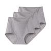 Женские трусики с высокой талией из 3 предметов, хлопковое нижнее белье, дышащие женские трусы большого размера XL-6XL