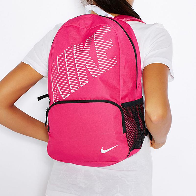 Nike Полиэстер Рюкзак Обычный Унисекс Розово-Красный BA4865-616