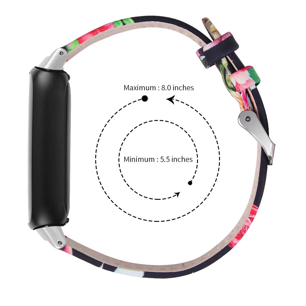 Для Fitbit Inspire 3 Сменный ремешок для часов Строчки Верхний слой Натуральная кожа Браслет