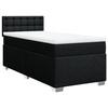 Maison Exclusive - Sommier à lattes de lit avec matelas Noir 90x190 cm Tissu