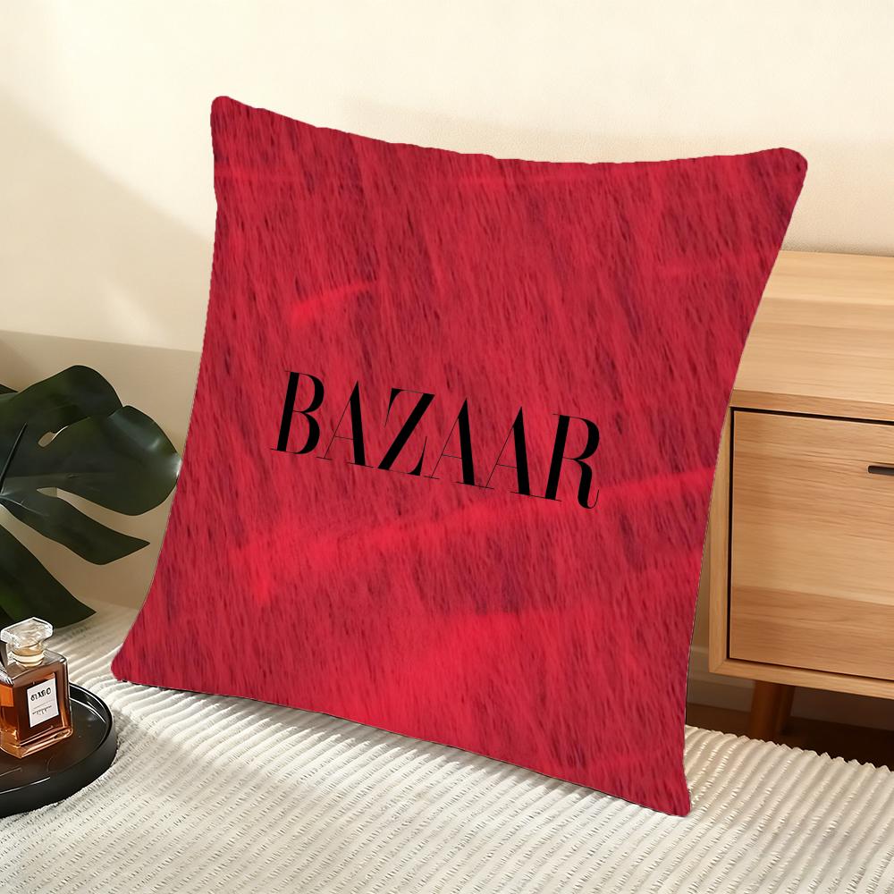 B-Bazaar Magazine Наволочка для подушки Шелковистый короткий плюш Наволочка для диванной подушки Домашний декор - Невидимая молния