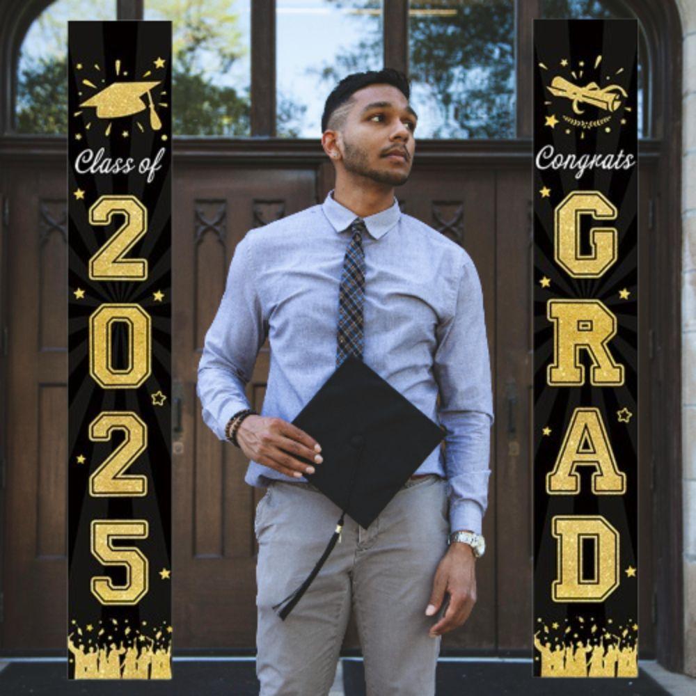 Congrats Grad Graduation Photography Backdrop Graduates Theme Background  School Party Decor