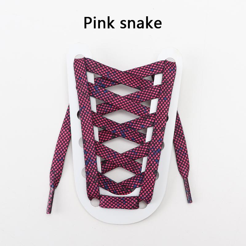 Leopard Print Flat Shoelaces Sneakers Colorful Shoelace Classic Animal Patten Shoe Laces Canvas Zebra Tiger Snake Shoestrings