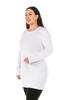 Women's Style Big Size Body Plus Size Round Neck Long Sleeve Viscose Long Mink Body
