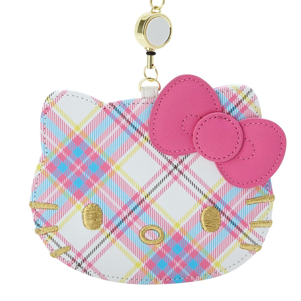 Sanrio Sanrio Hello Kitty Платье Tartan Design Series Чехол для пропуска в форме лица Hello Kitty xx 1 см Персонаж 368521 SANRIO (САНРИО) 10,5 12,5