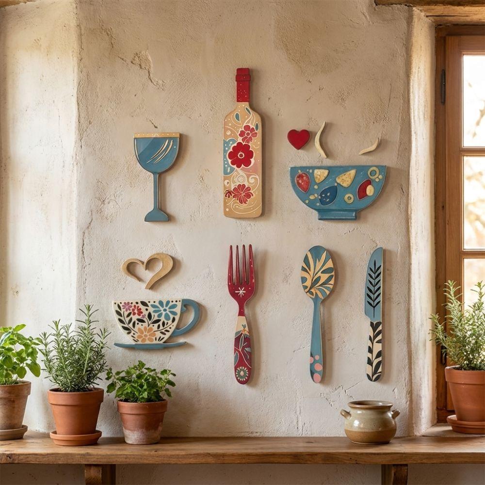 Vintage Rustic Wall Sticker Ornaments Farmhouse Style Creative Hanging Art  Bar