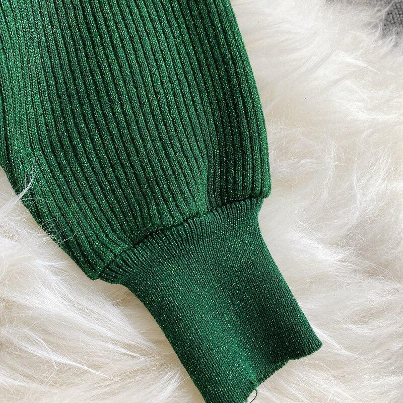 RUGOD Весенний новый яркий шелковый вязаный топ с v-образным вырезом и длинными рукавами, модный темпераментный короткий универсальный топ с тонкой спинкой и длинным рукавом