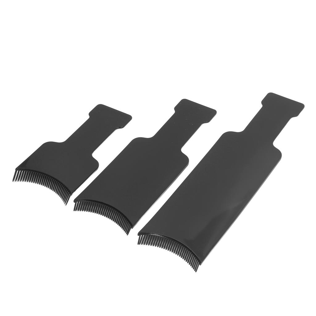 3PCS Hair Dyeing Board Highlighting Board with Teeth Hair Dyeing Brush Hairdressing Styling Tool