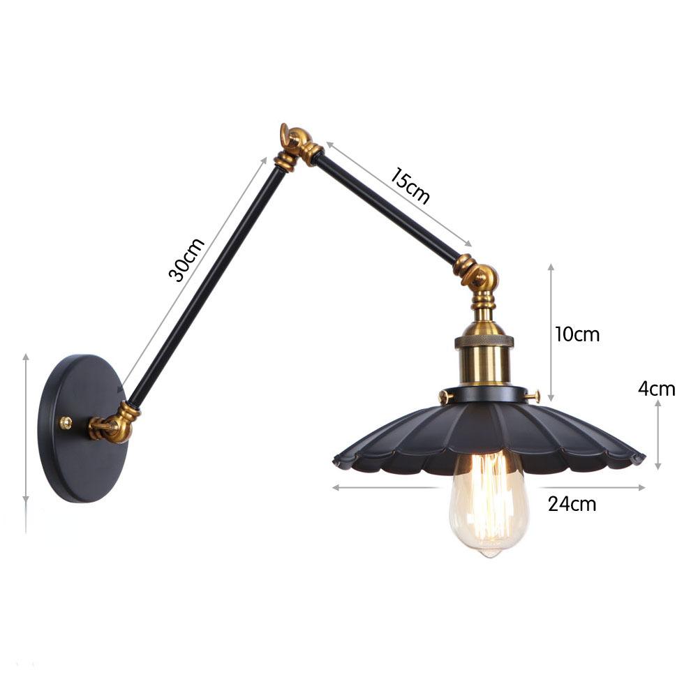 Американский Железный Арт Мульти Фестиваль НЛО Бар Ресторан Черный Индивидуальность Простая Спальня Декор Лампа для Спальни Настенный Светильник