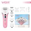 VGR 5-in-1 new high-end hair trimming set multifunctional body hair remover alloy blade full body hair removal device V-759