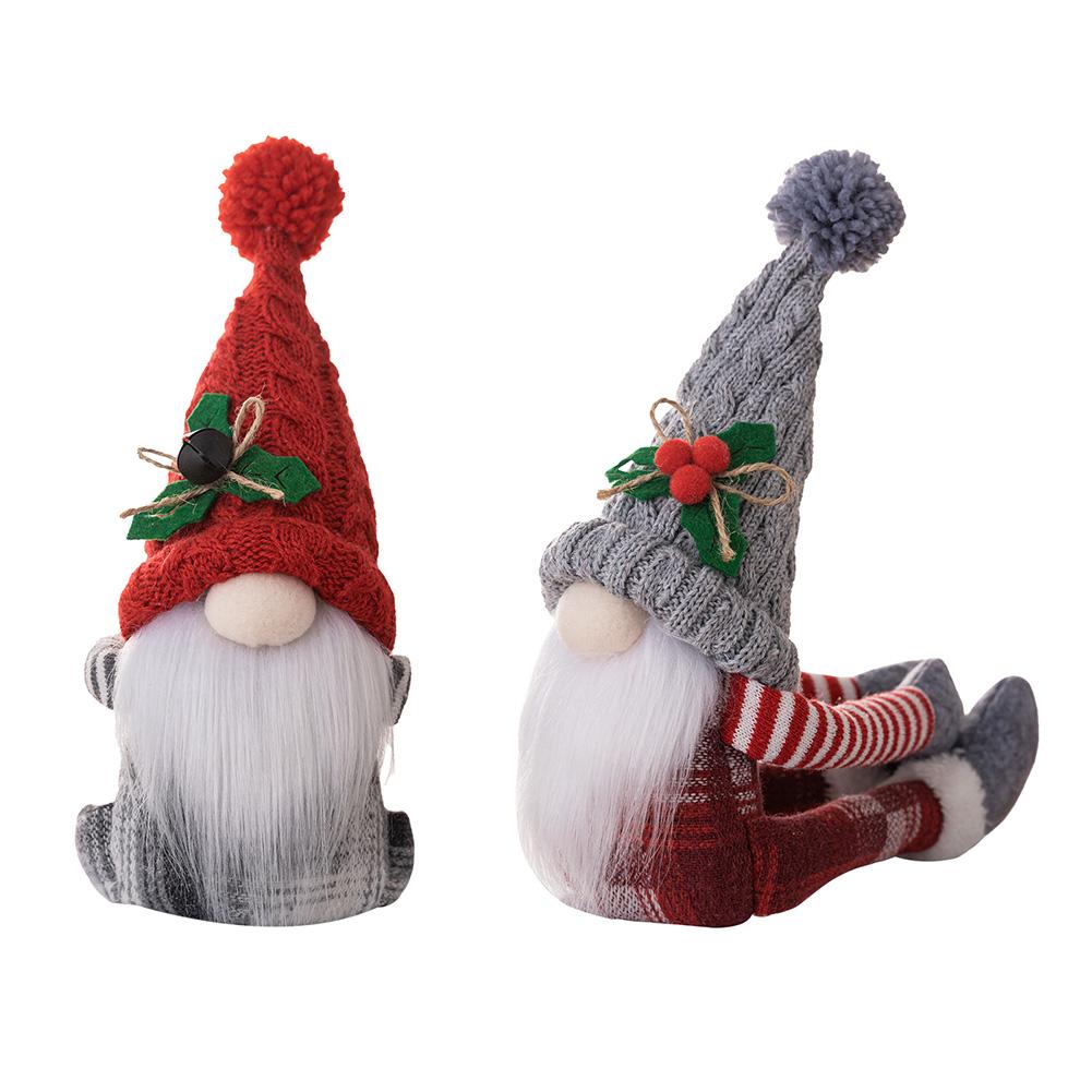 Christmas Curtain Tieback Hold Back Fastener With Magic Sticker Cute Rudolf Faceless Doll Curtain Buckle For Home Office Window