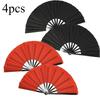 4 шт., Высококачественные портативные складные веера для карнавалов, летние ручные веера, складные веера для тай-чи, подходят для мужчин и женщин для танцевальных выступлений