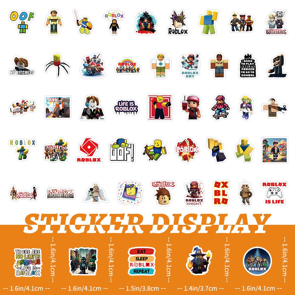 New Roblox 103 Sheets Of Classic Stickers,  And Creative Decorations, Hand Books, Water Bottles, Waterproof Stickers