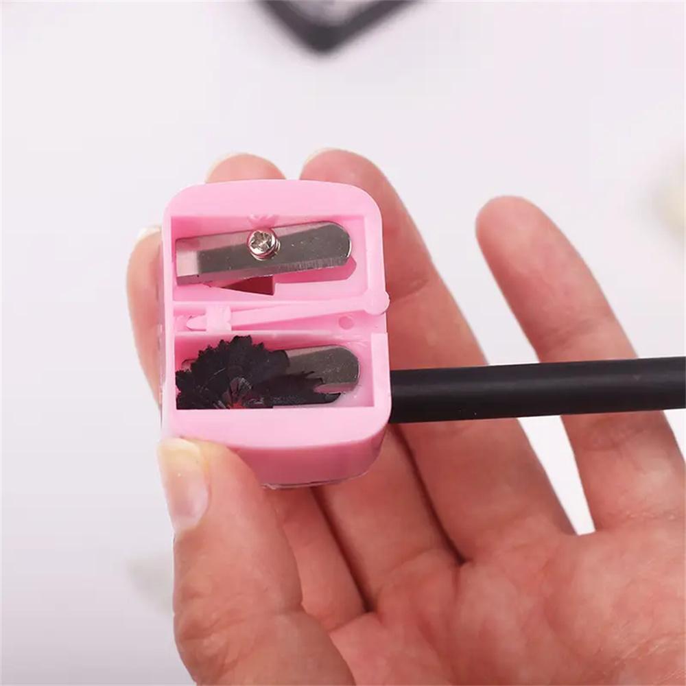 Точилка для карандашей с двойными отверстиями, многоцелевая механическая точилка для карандашей для макияжа, косметические офисные школьные принадлежности