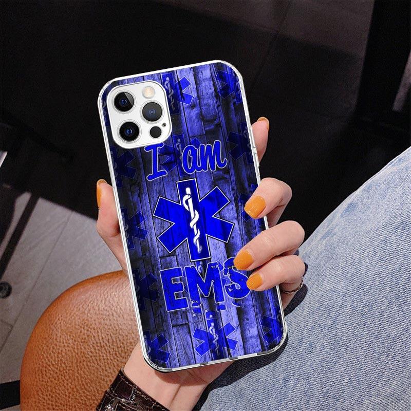 Медицинский спасательный чехол для телефона EMT EMS для iPhone 13 12 Mini 11 Pro Max XS XR X SE 7 8 Plus 5S 5 6S 6 Подарок Печатная крышка Fundas