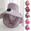 UV Protection Wide Brim Fan Hat Elastic Cooling Sunshade Hat Solar Fan Hat  Camping