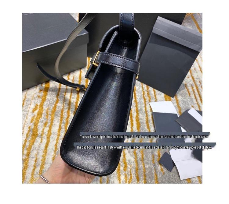 2024 Genuine Leather Women's Classic Tofu Crossbody Bag - Fashionable, Versatile, Small Square Handbag