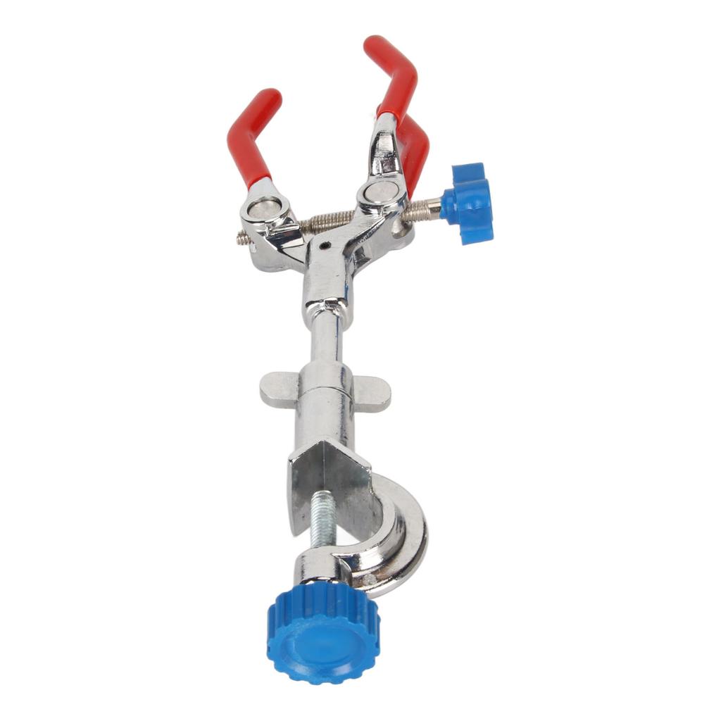 Лабораторный зажим с 3 зубцами и резиновым покрытием, регулировка давления, зажим для колб с 3 пальцами для удержания предметов U